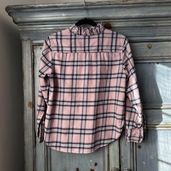 Isabel Marant Etoile Awenty Pink Plaid Flannel Shirt Size 44 - Picture 9 of 11